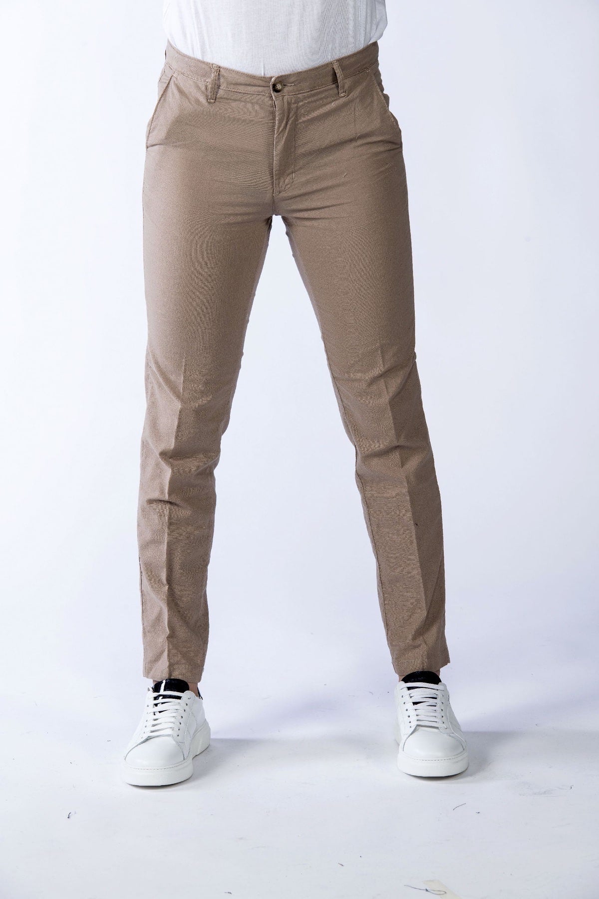 Pantalone in lino uomo blackwall beige front