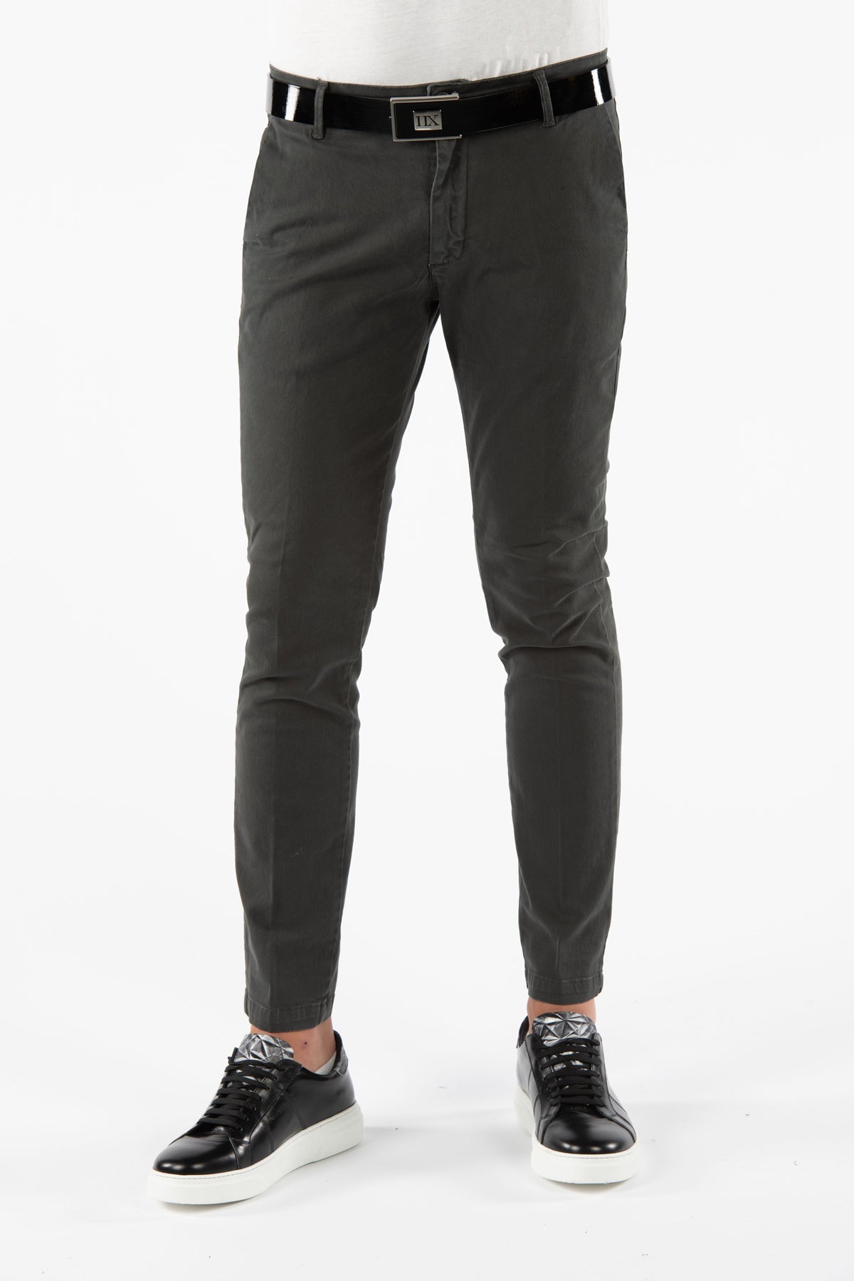 Pantalone stretch uomo Kensington london smoke front