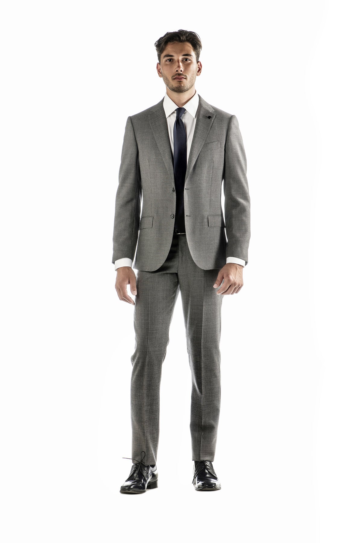 Patterned Wool Suit 