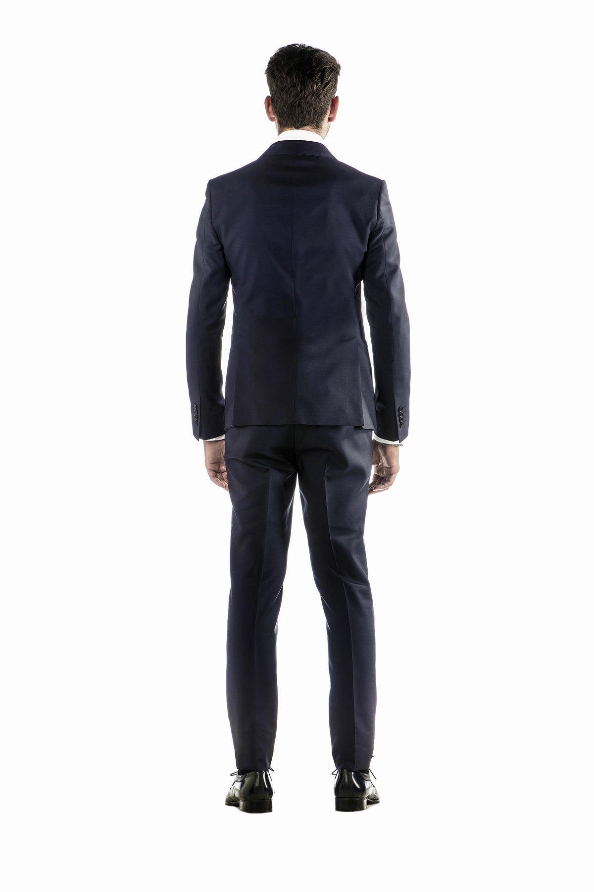 Navy Blue Suit with Side Velts 
