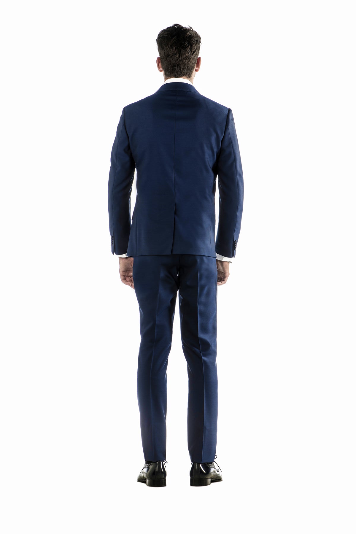 Abito Micro Trama Blu  con Gilet