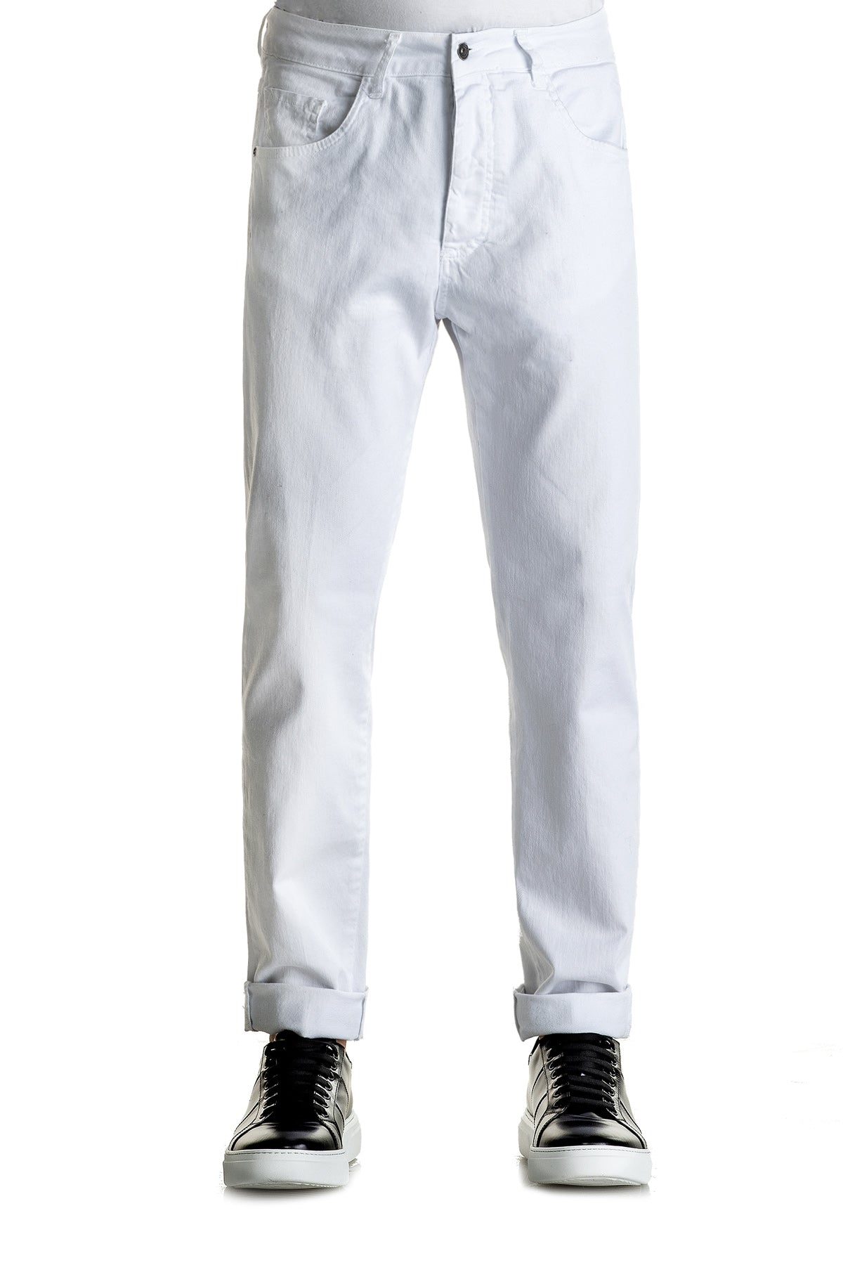 Regular fit white Stamford jeans