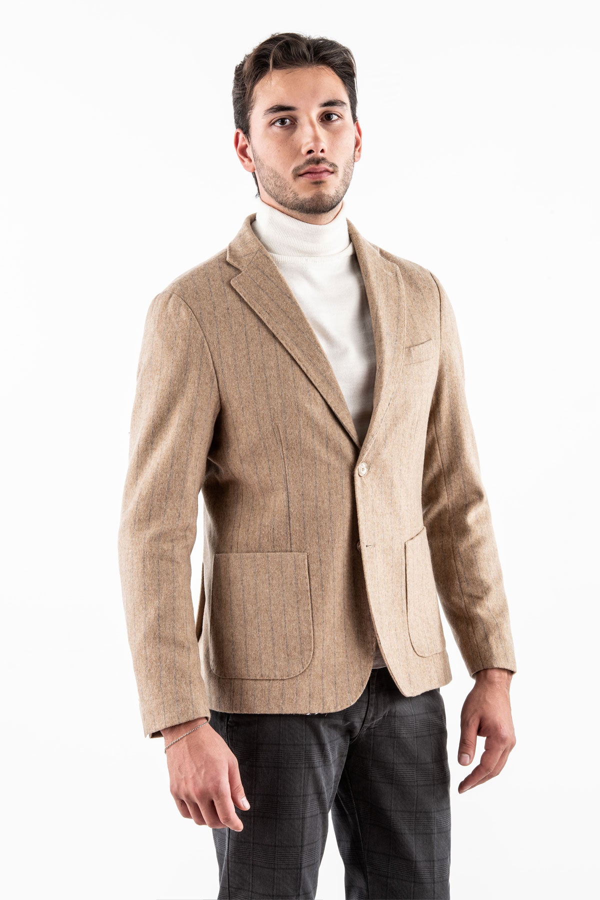 Trench Coat in Padded Stretch Nylon 
