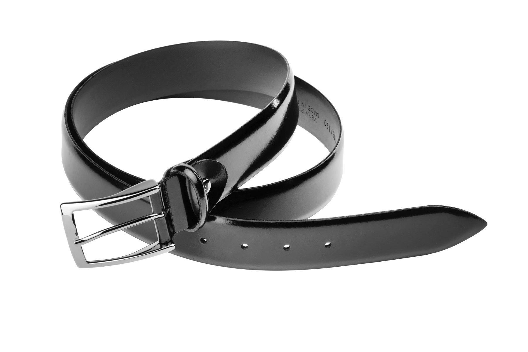 Black shiny belt
