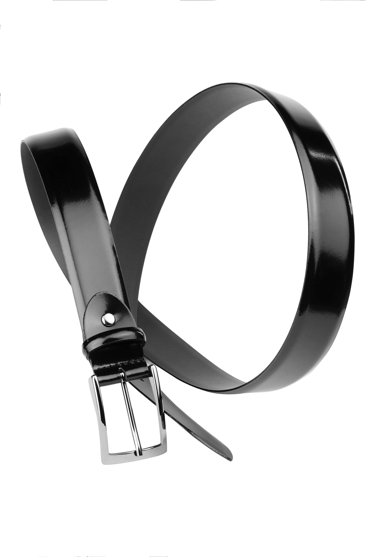 Black shiny belt