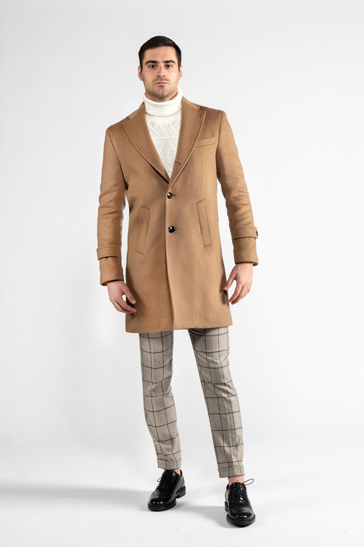 Cashmere and wool coat