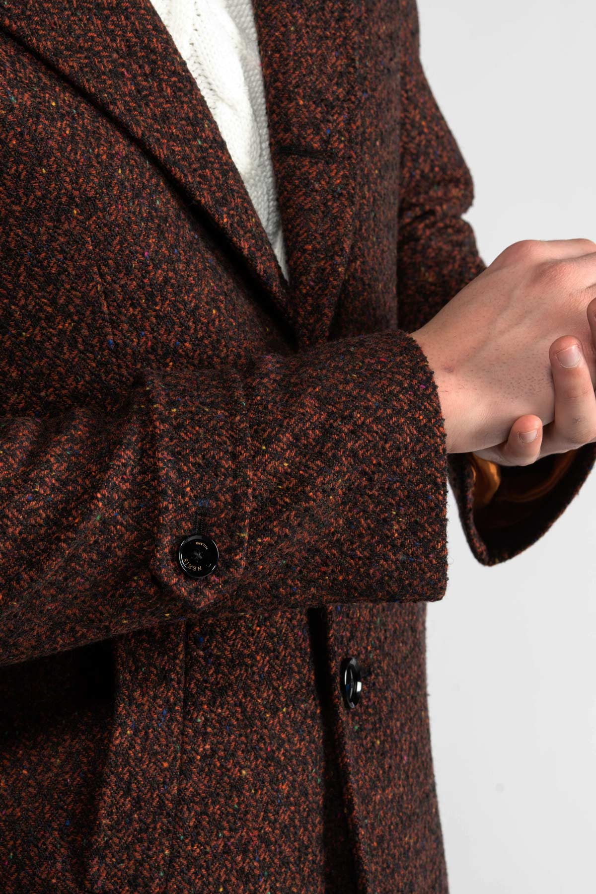 Coat in wool tweed Saratov