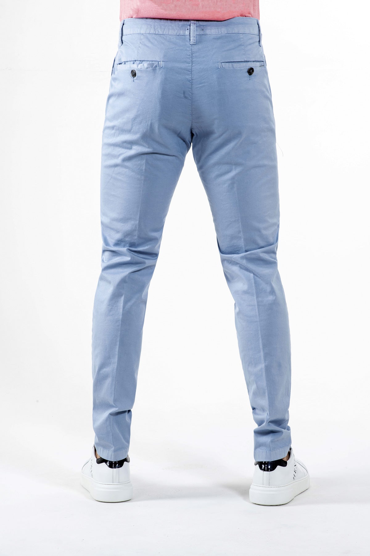 Pantalone Chino Brixton in cotone stretch Azzurro
