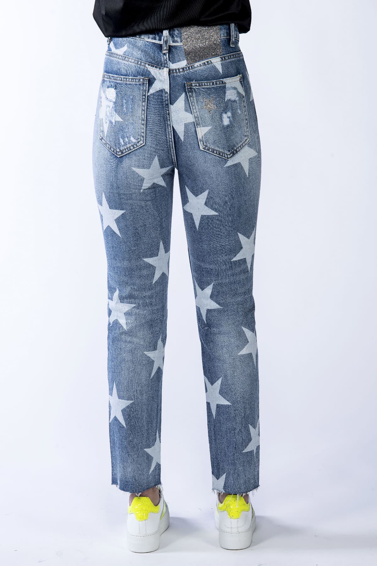 HEXIS women's fringed jeans