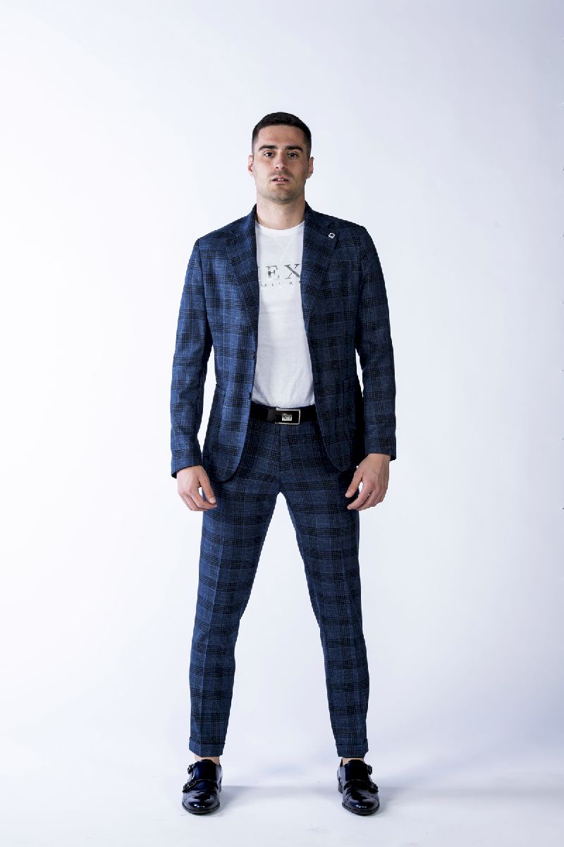 giacca wimbledon con motivo tartan front