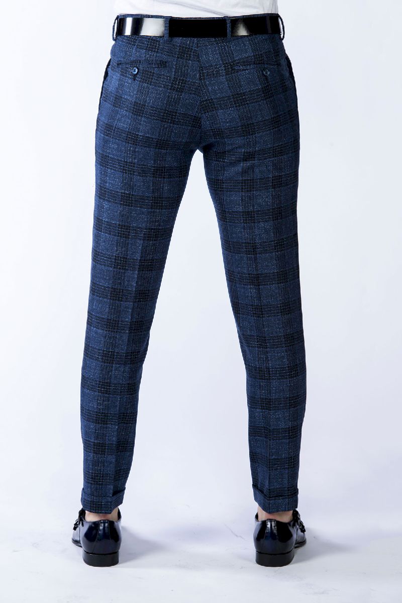 Pantalone wimbledon con motivo tartan back